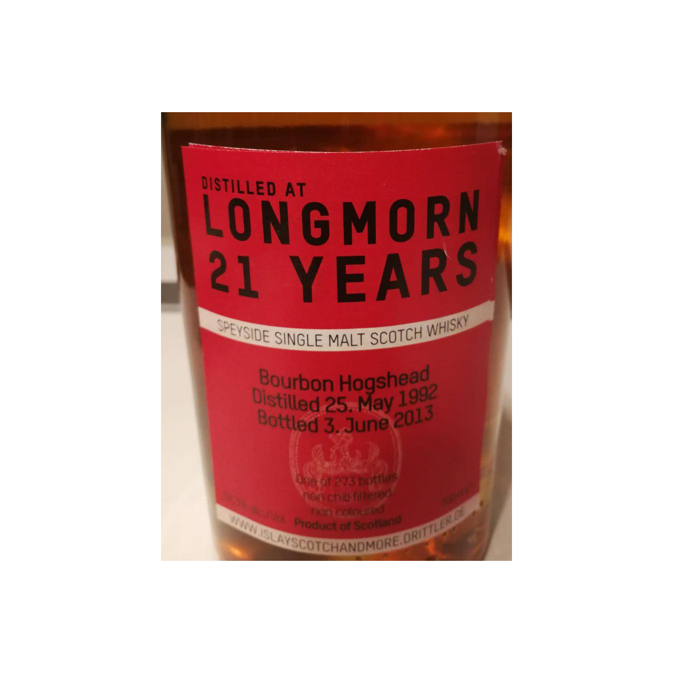 Longmorn 1992 21 Years Single Malt Whisky 2