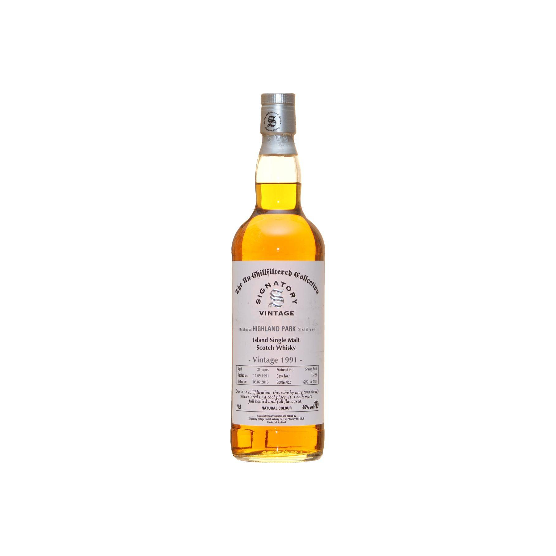 Highland Park The Un-Chillfiltered Collection 1991 21 Years Single Malt Whisky