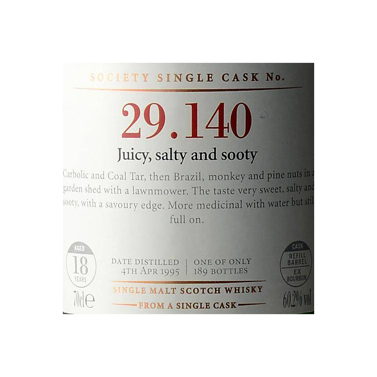 The Scotch Malt Whisky Society 1995 18 Years Single Malt Whisky 2