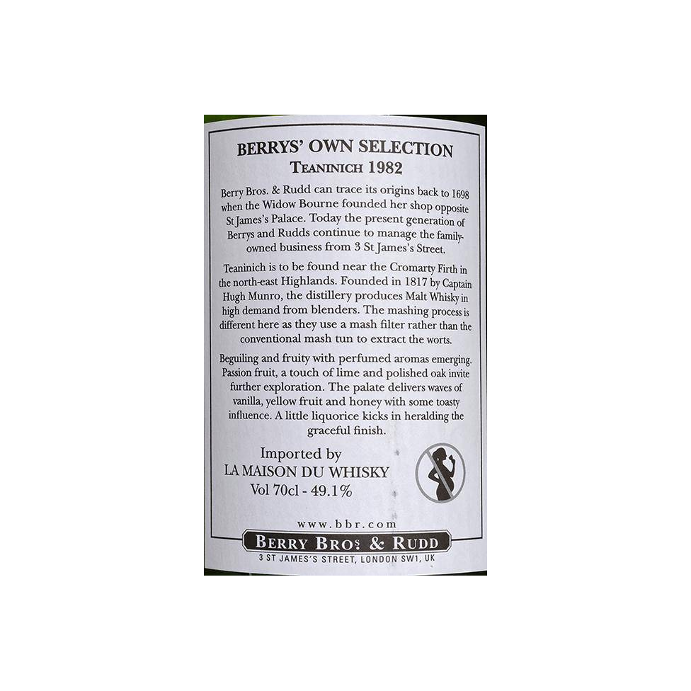 Teaninich 1982 28 Years Single Malt Whisky 3