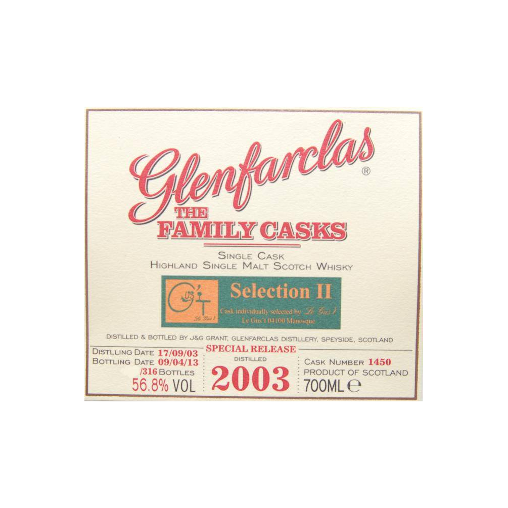 Glenfarclas 2003 9 Years Single Malt Whisky 3