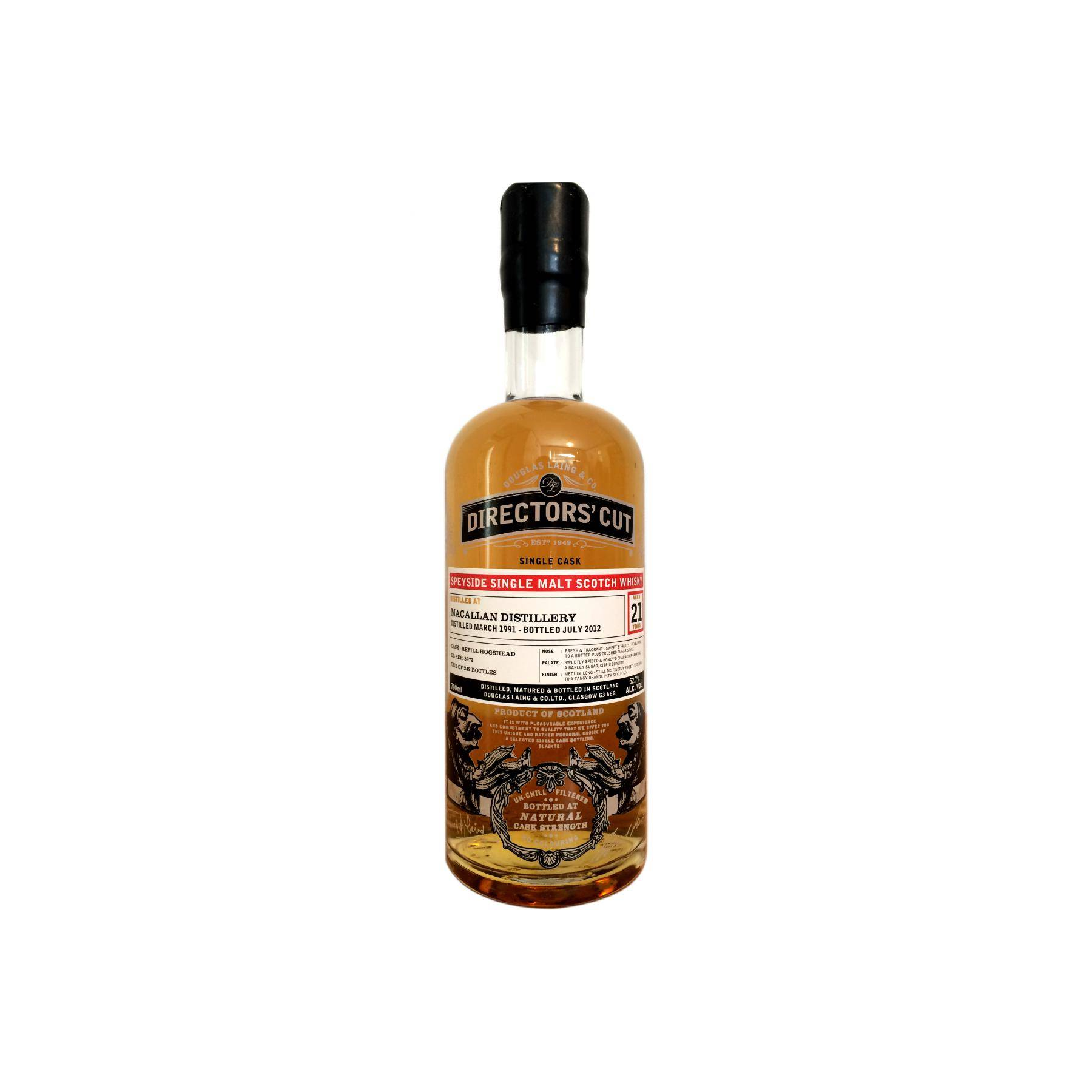 The Macallan 1991 21 Years Single Malt Whisky