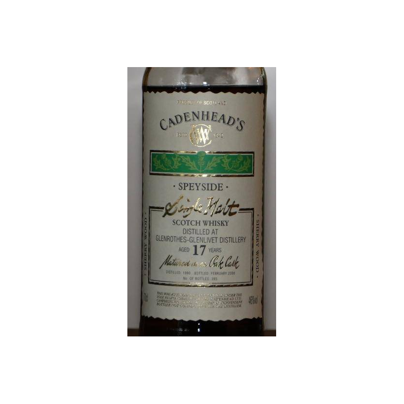 The Glenrothes 1990 17 Years Single Malt Whisky