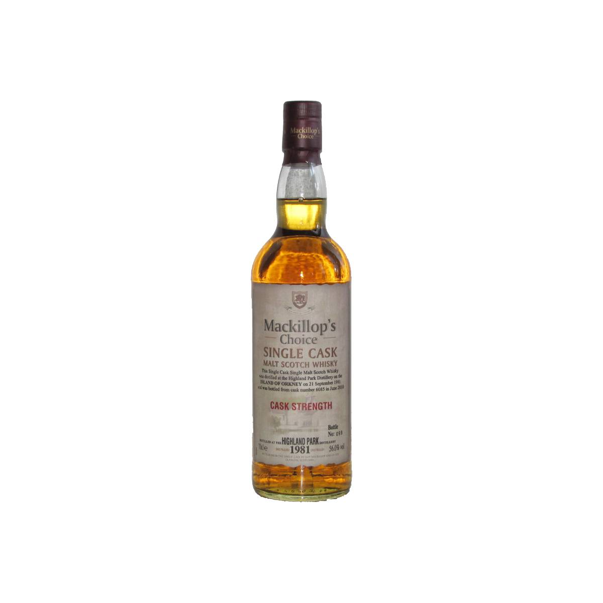 Highland Park Single Cask 1981 28 Years Single Malt Whisky