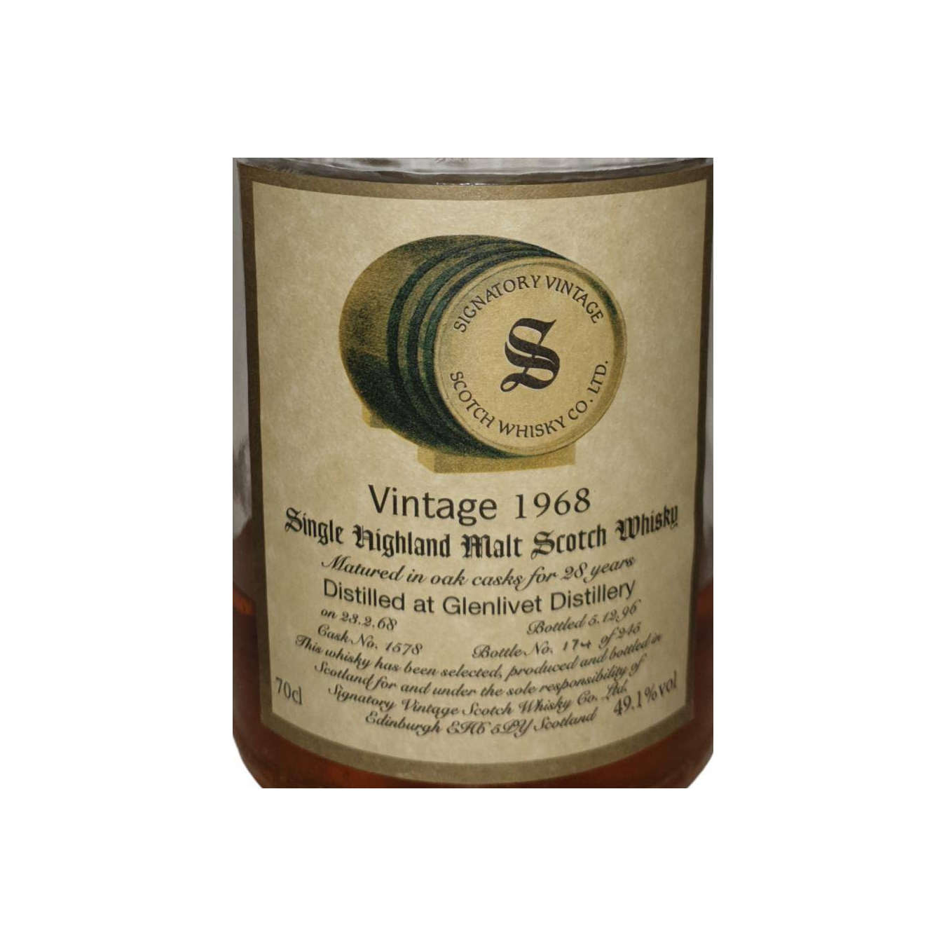The Glenlivet Vintage Collection - Dumpy 1968 28 Years Single Malt Whisky