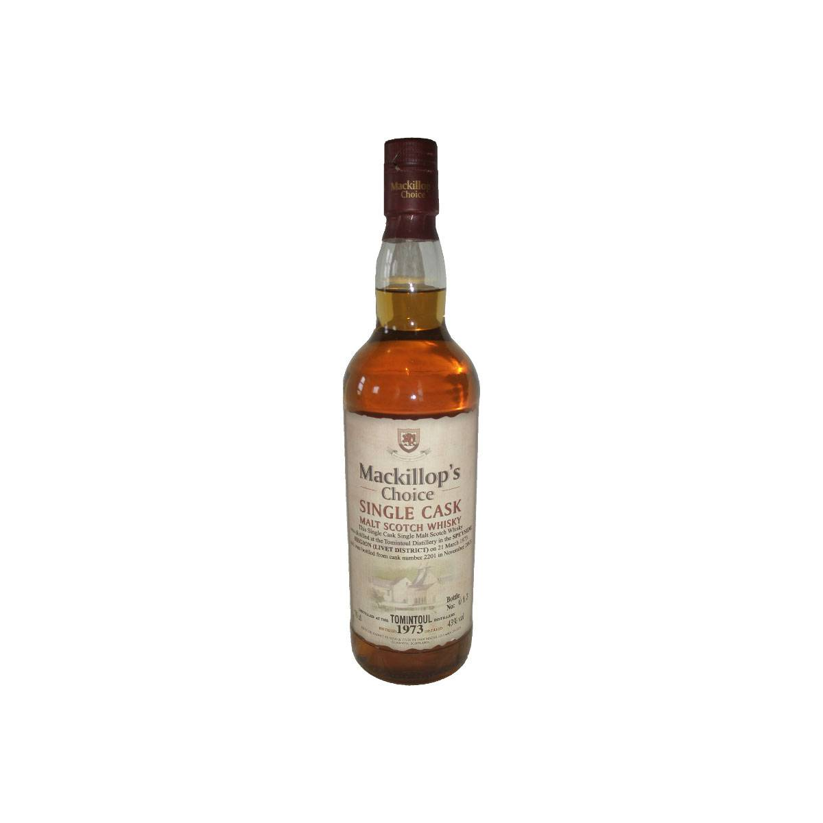 Tomintoul Single Cask 1973 30 Years Single Malt Whisky