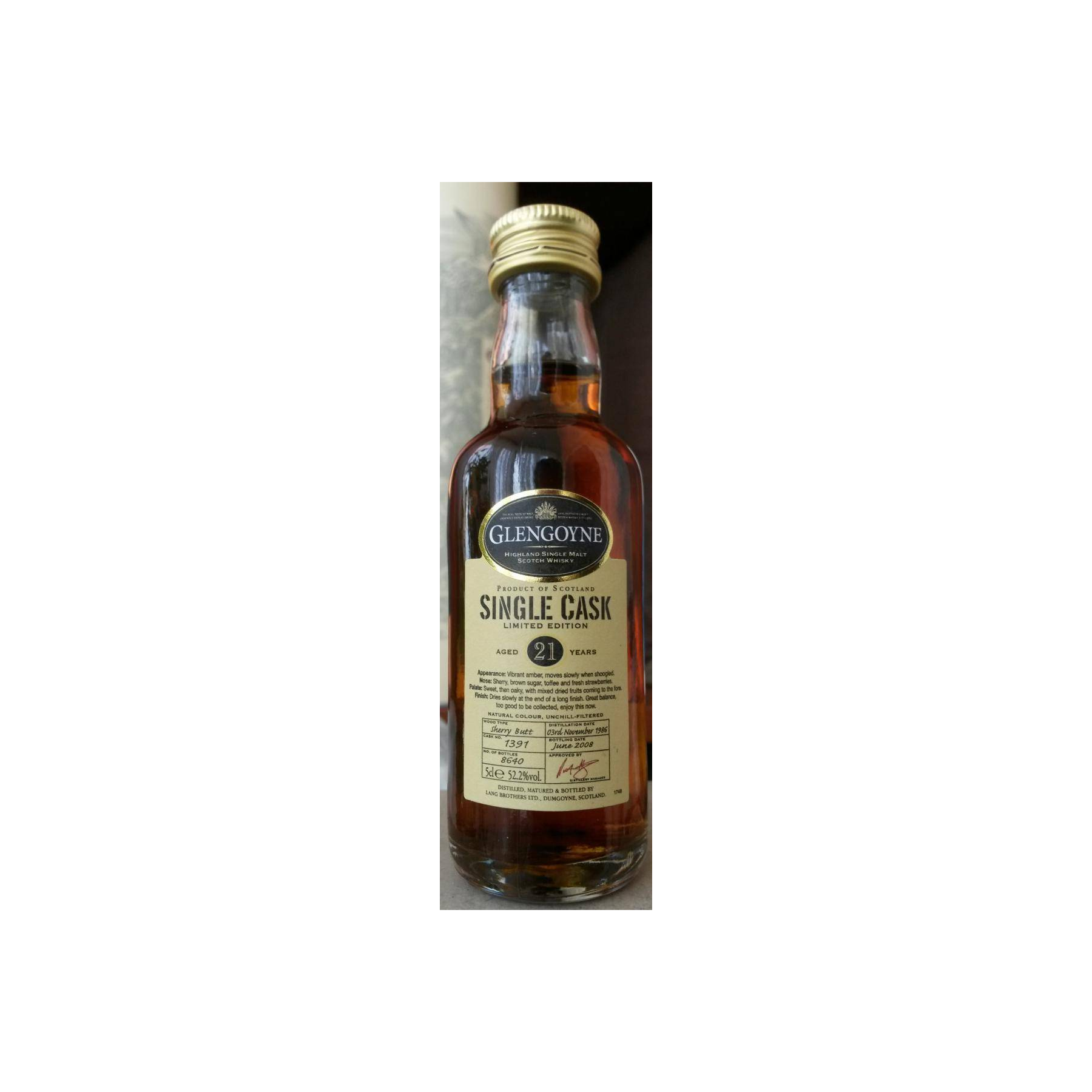 Glengoyne 1986 21 Years Single Malt Whisky 3