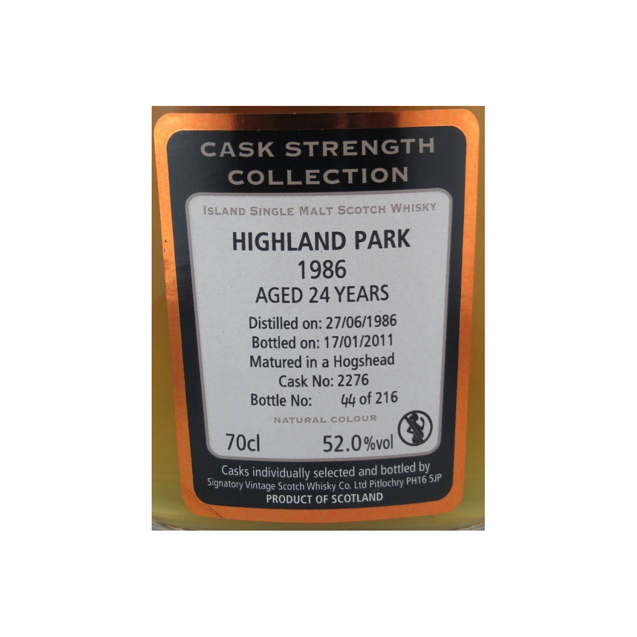 Highland Park Cask Strength Collection 1986 24 Years Single Malt Whisky 2
