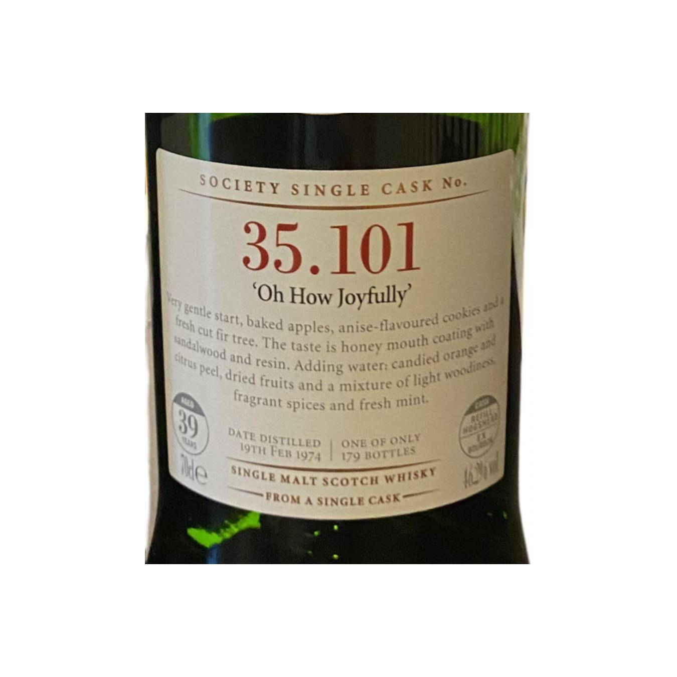 The Scotch Malt Whisky Society 1974 39 Years Single Malt Whisky 2