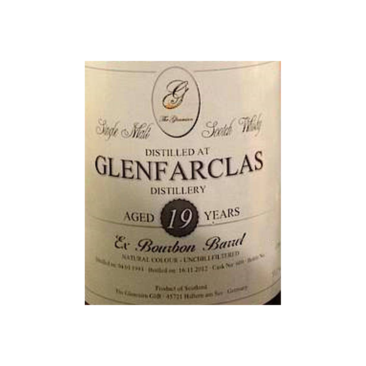 Glenfarclas 1993 19 Years Single Malt Whisky