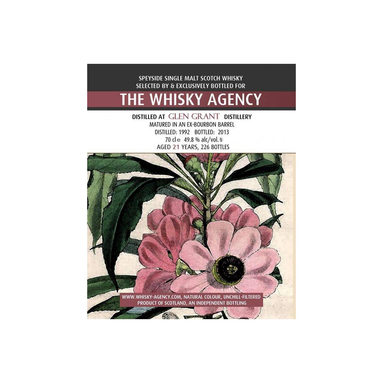 Glen Grant 1992 21 Years Single Malt Whisky 2