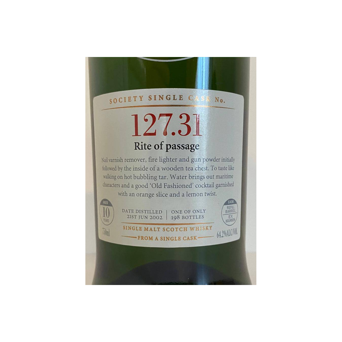 The Scotch Malt Whisky Society 2002 10 Years Single Malt Whisky 2