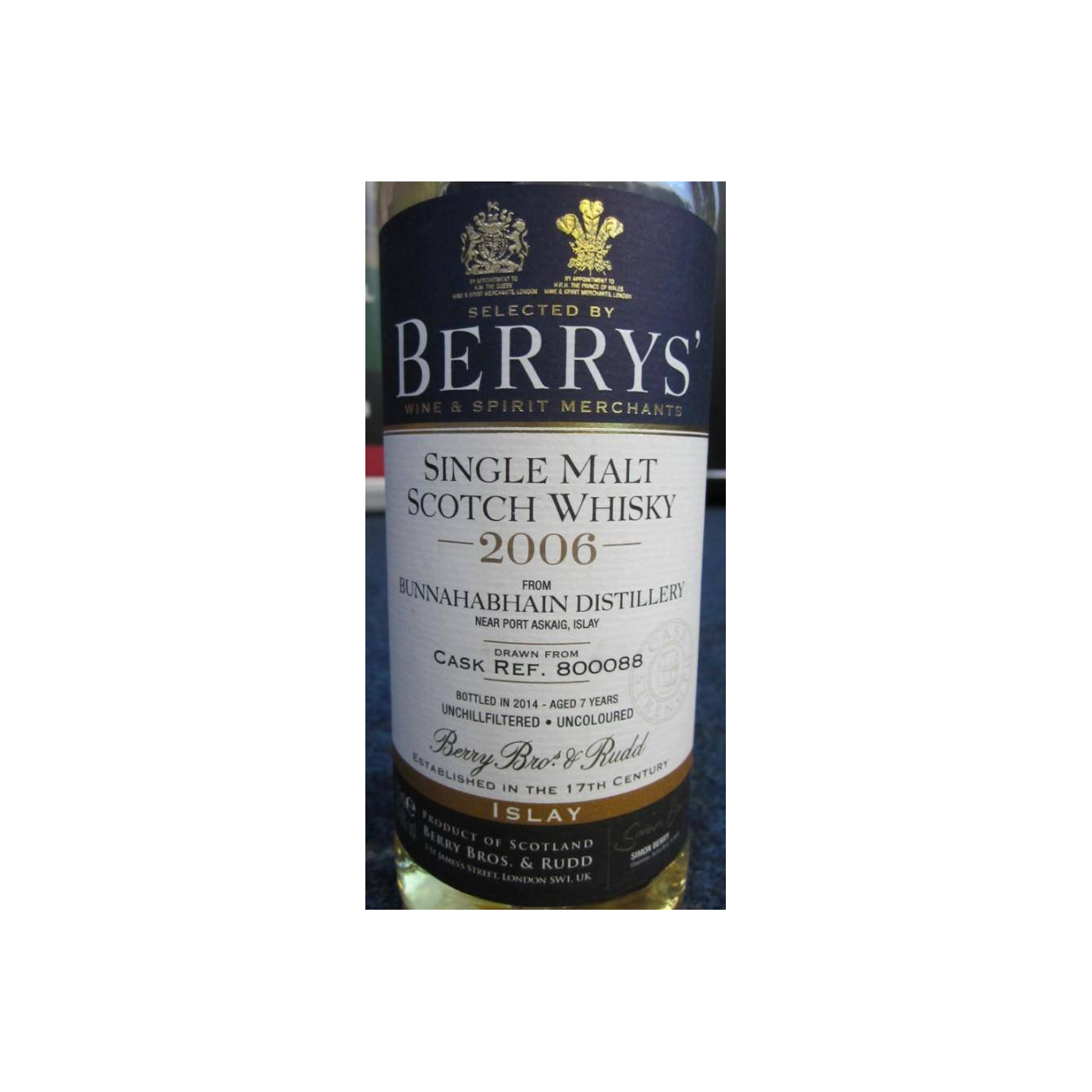 Bunnahabhain 2006 7 Years Single Malt Whisky