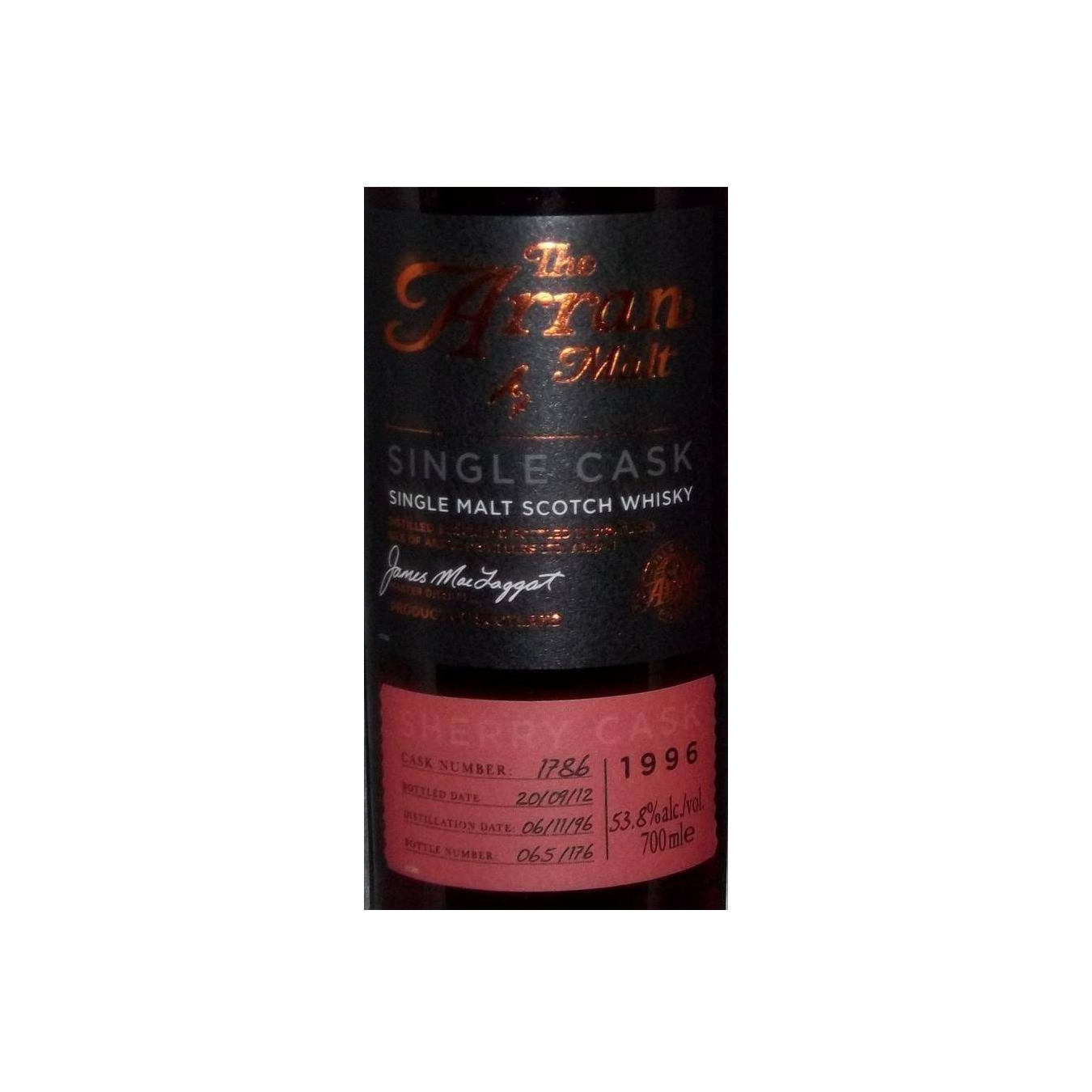 Arran Sherry Cask 1996 15 Years Single Malt Whisky 2