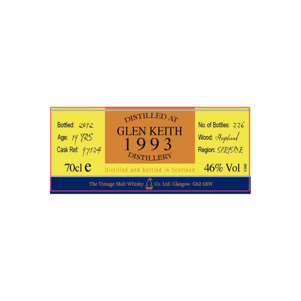 Glen Keith The Cooper's Choice 1993 19 Years Single Malt Whisky 2