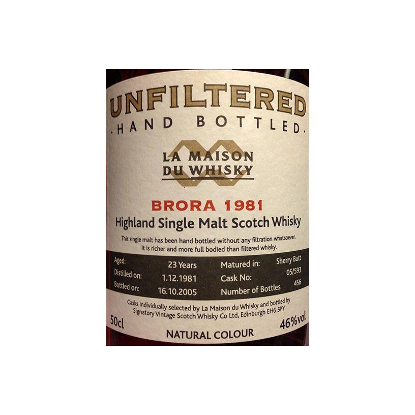 Brora 1981 23 Years Single Malt Whisky