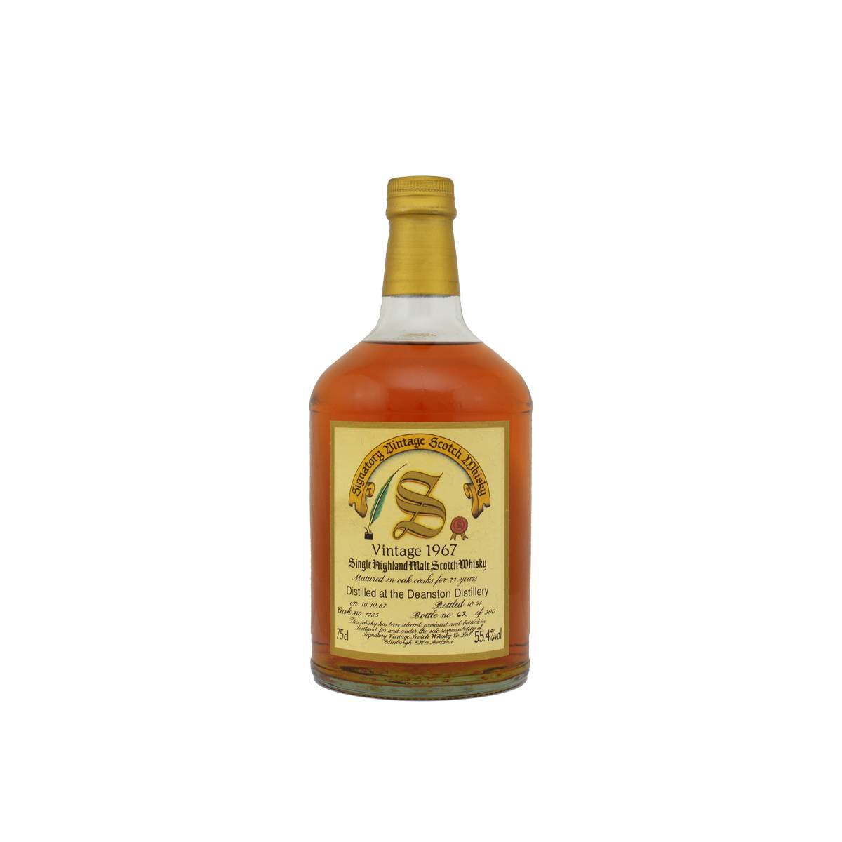Deanston Vintage Collection - Dumpy 1967 23 Years Single Malt Whisky