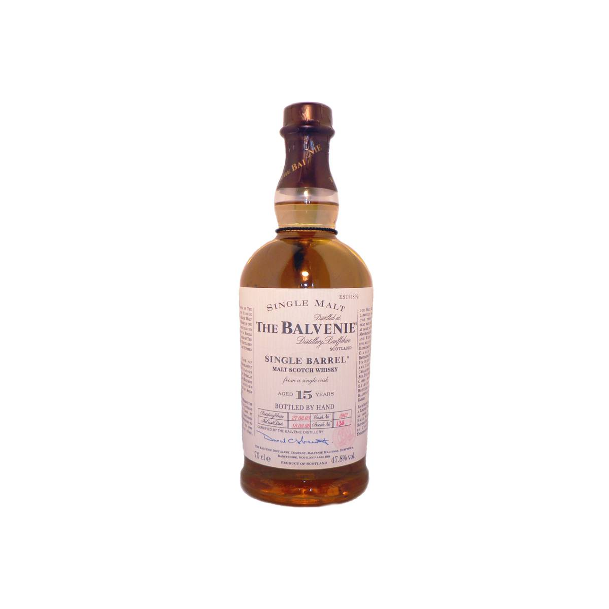 The Balvenie Single Cask 1988 15 Years Single Malt Whisky