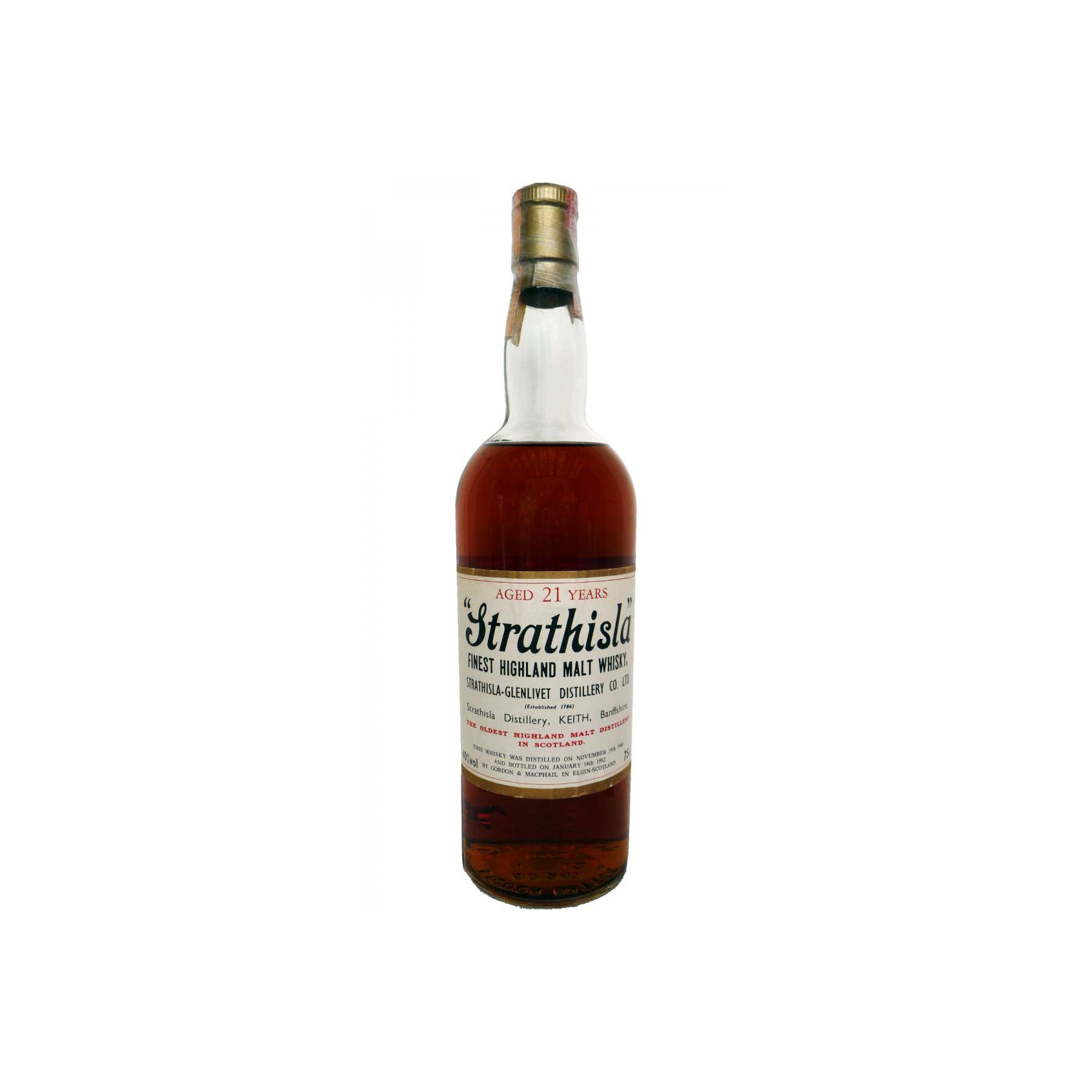 Strathisla Licensed Bottling 1960 21 Years Single Malt Whisky