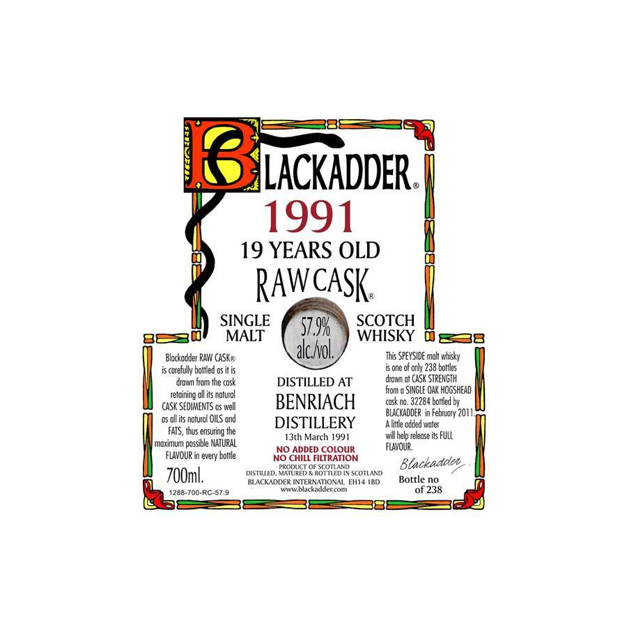 BenRiach Raw Cask 1991 19 Years Single Malt Whisky
