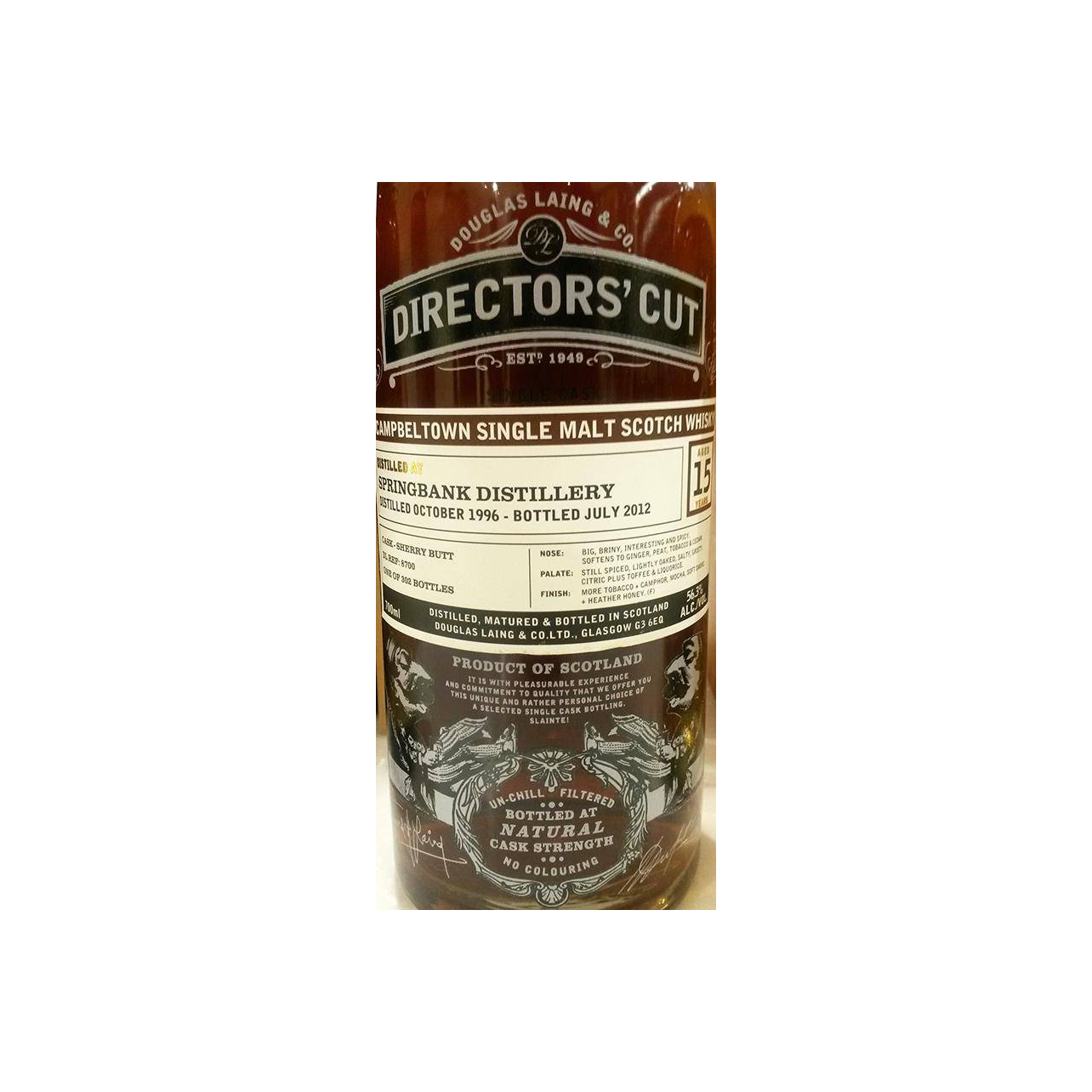 Springbank 1996 15 Years Single Malt Whisky 3