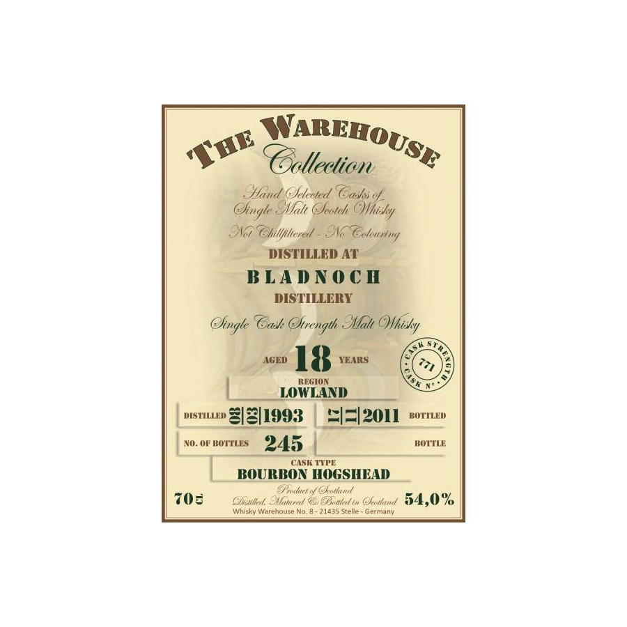 Bladnoch 1993 18 Years Single Malt Whisky