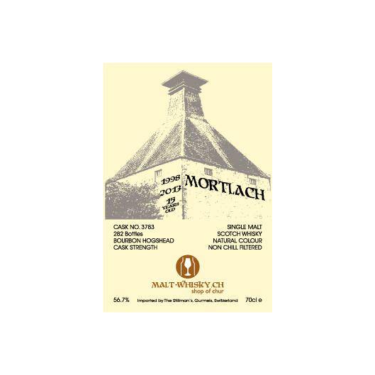 Mortlach Individual Cask Bottling 1998 15 Years Single Malt Whisky
