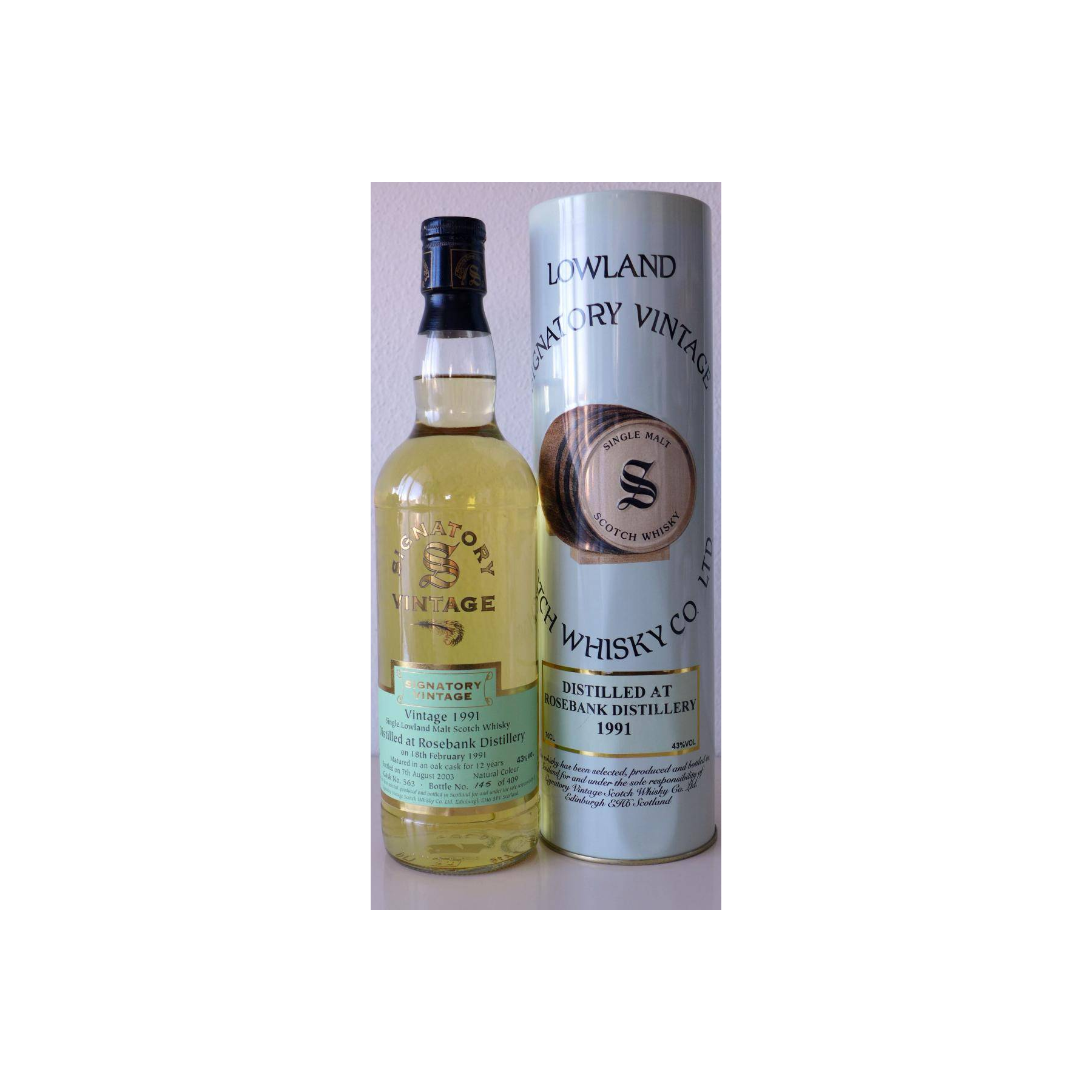Rosebank Vintage Collection 1991 12 Years Single Malt Whisky 3
