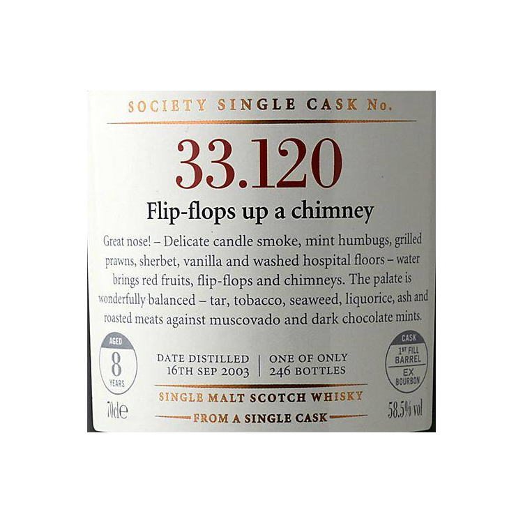The Scotch Malt Whisky Society 2003 8 Years Single Malt Whisky 2