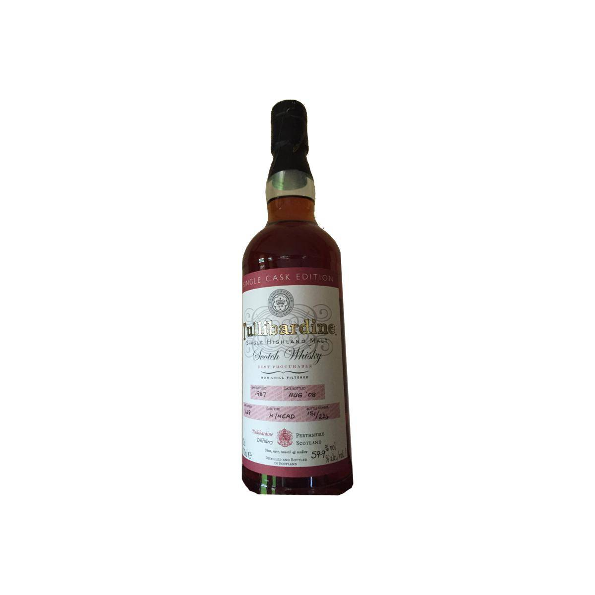 Tullibardine 1987 21 Years Single Malt Whisky 2