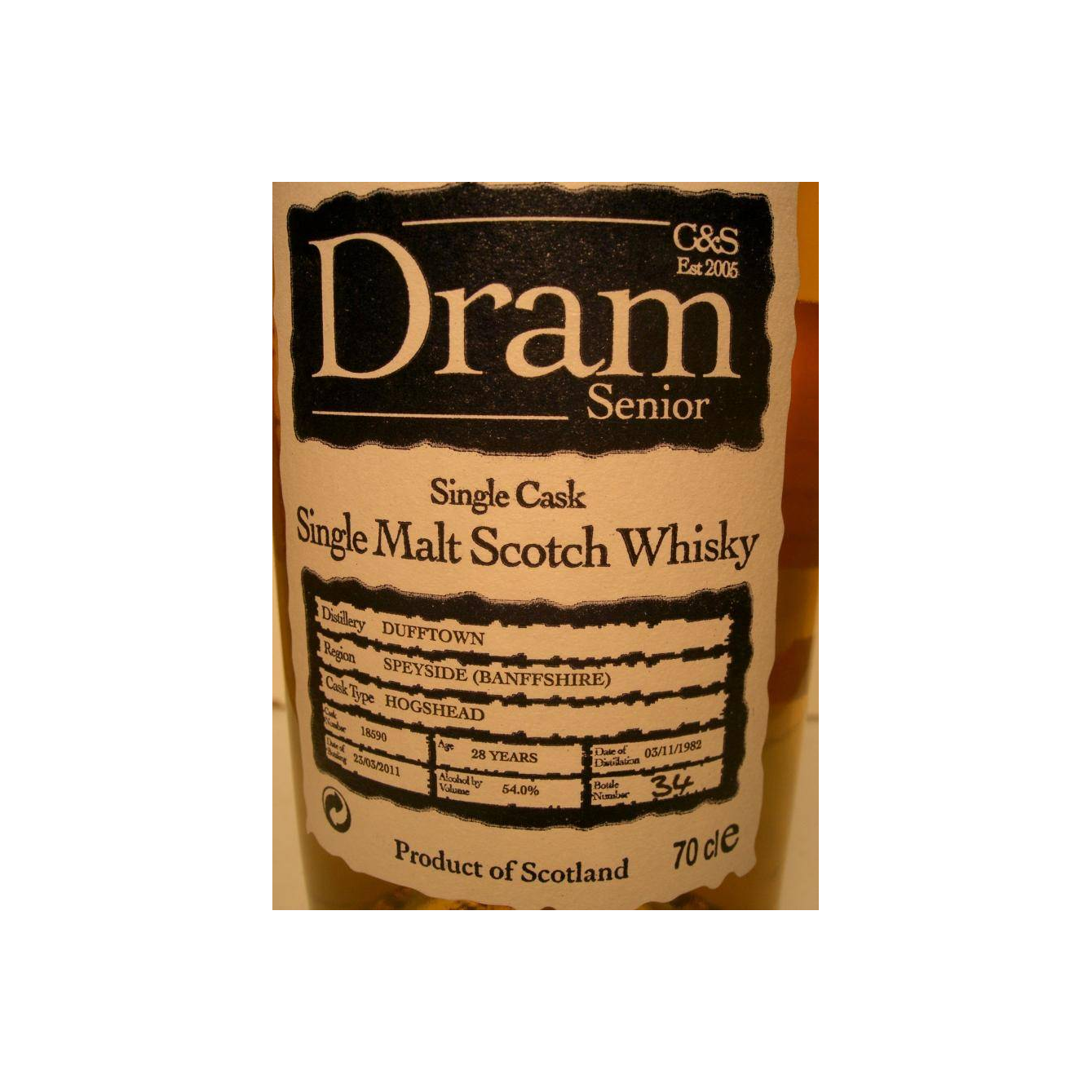 Dufftown 1982 28 Years Single Malt Whisky 2