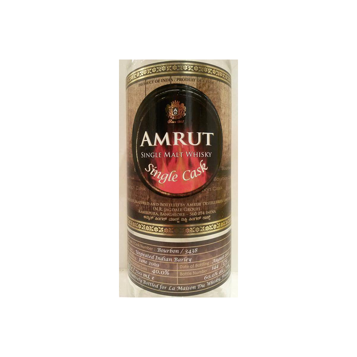 Amrut Single Cask 2009 4 Years Single Malt Whisky