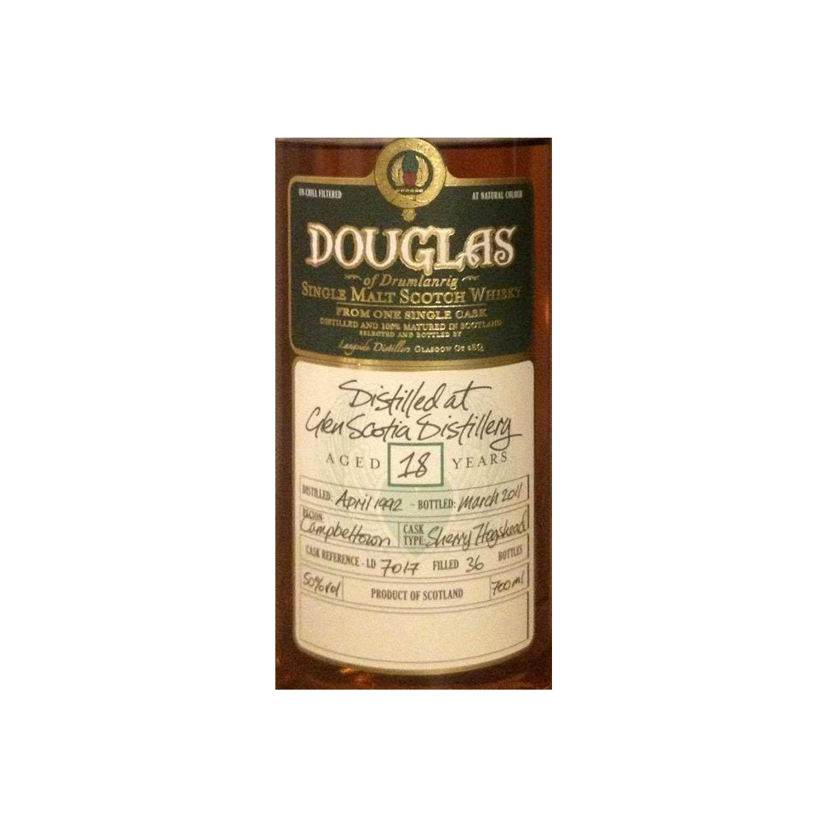 Glen Scotia 1992 18 Years Single Malt Whisky 2