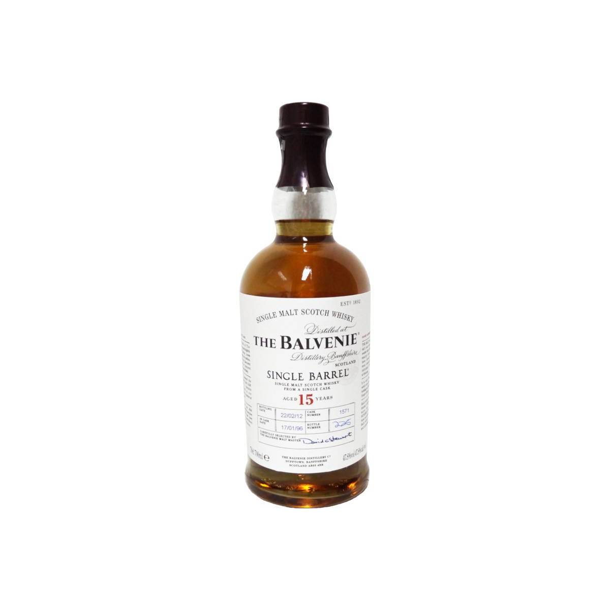 The Balvenie Single Cask 1996 15 Years Single Malt Whisky