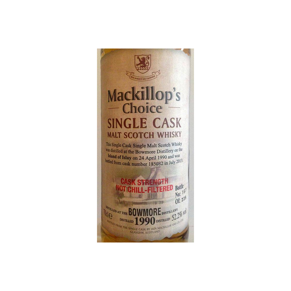 Bowmore 1990 23 Years Single Malt Whisky 2