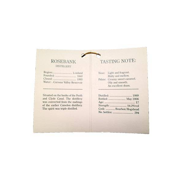 Rosebank 1989 17 Years Single Malt Whisky 3