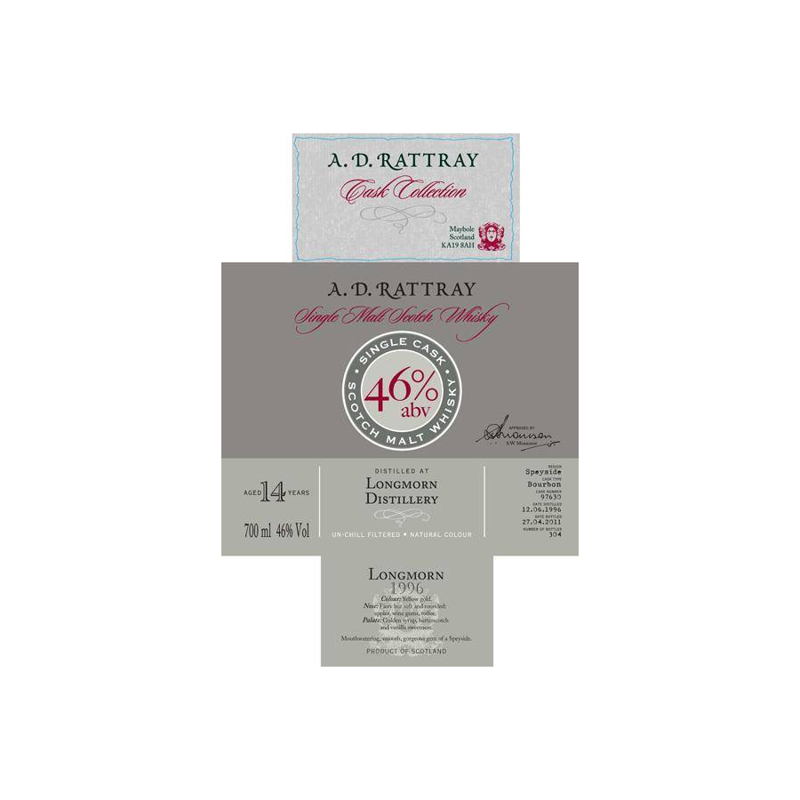 Longmorn Single Cask 1996 14 Years Single Malt Whisky 2