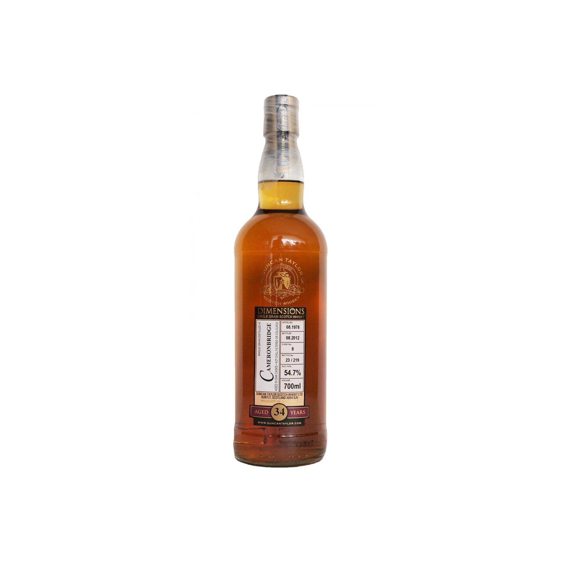 Cameronbridge Dimensions 1978 34 Years Single Grain Whisky