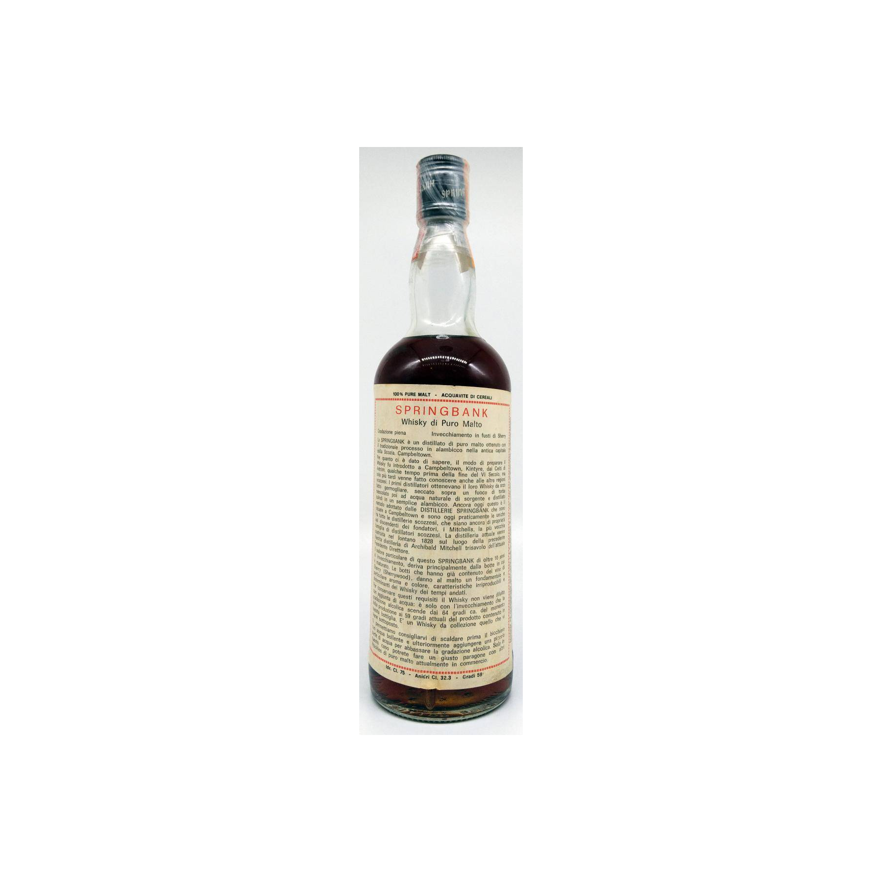 Springbank Sherry Cask 1967 10 Years Single Malt Whisky 2