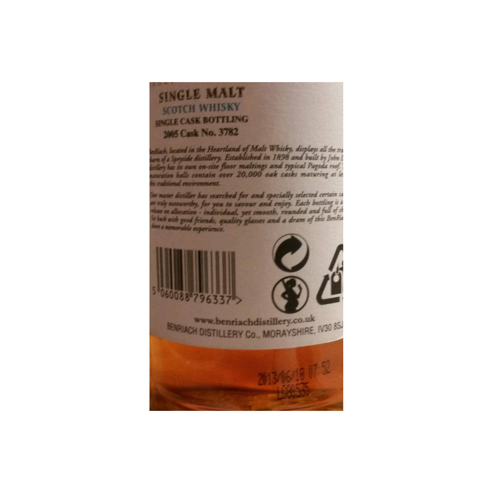 BenRiach 2005 8 Years Single Malt Whisky 2