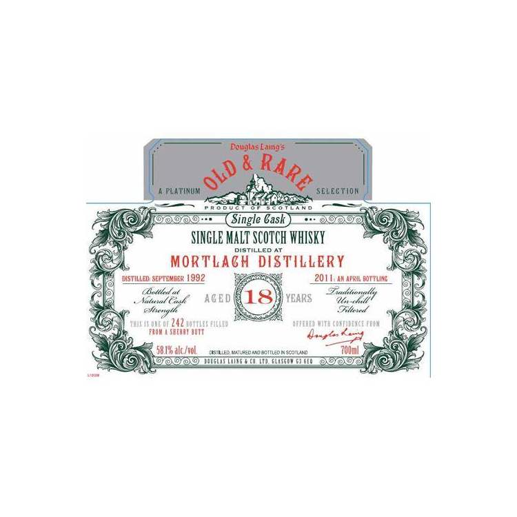 Mortlach 1992 18 Years Single Malt Whisky 2