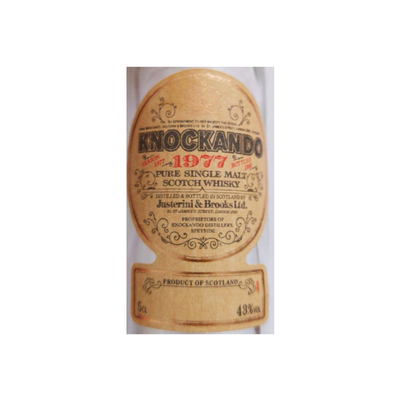Knockando Miniature 1977 15 Years Single Malt Whisky