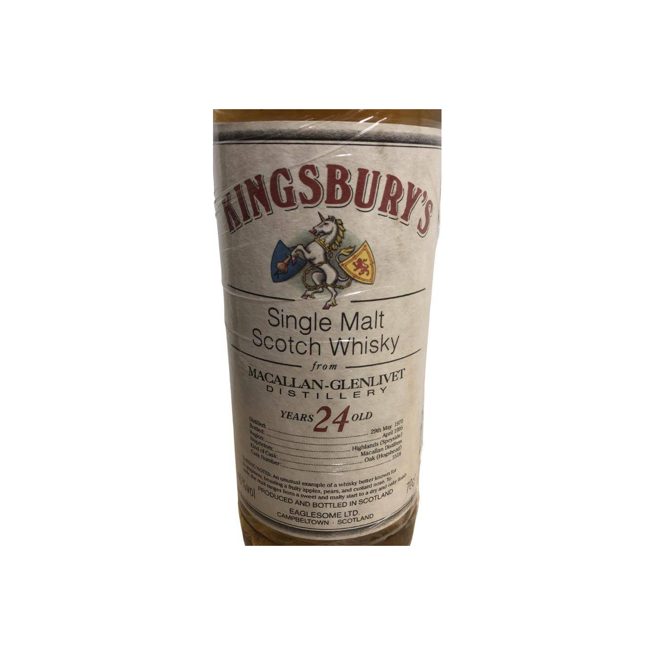 The Macallan 1970 24 Years Single Malt Whisky