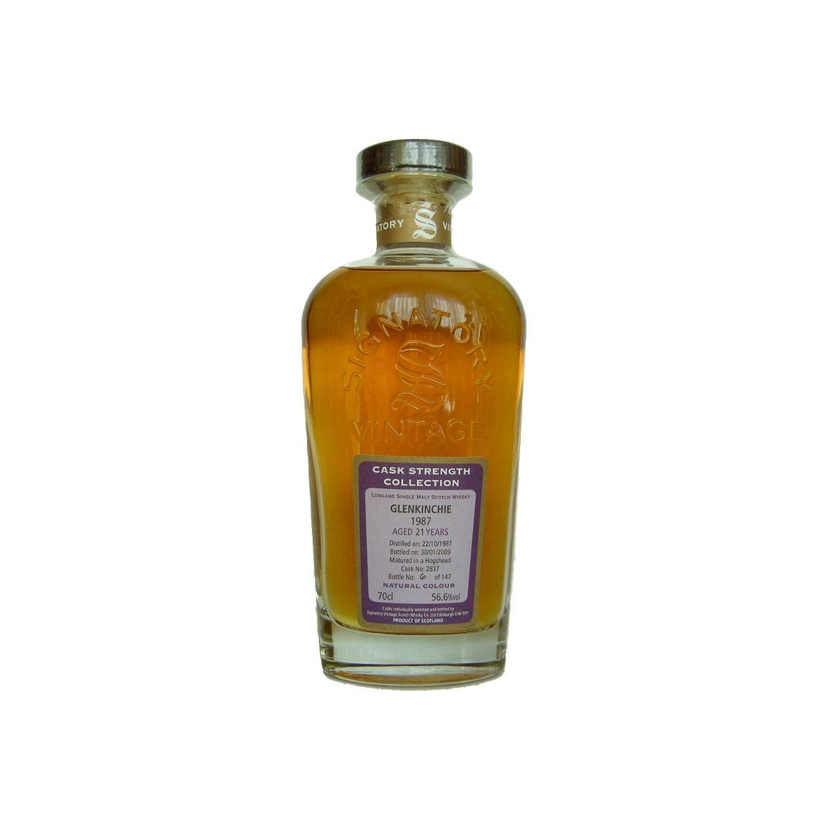 Glenkinchie Cask Strength Collection 1987 21 Years Single Malt Whisky
