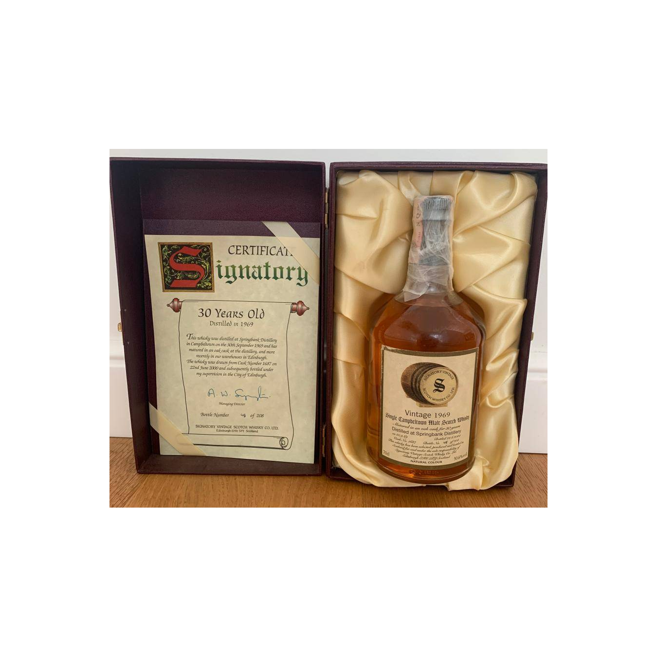 Springbank Vintage Collection - Dumpy 1969 30 Years Single Malt Whisky 2