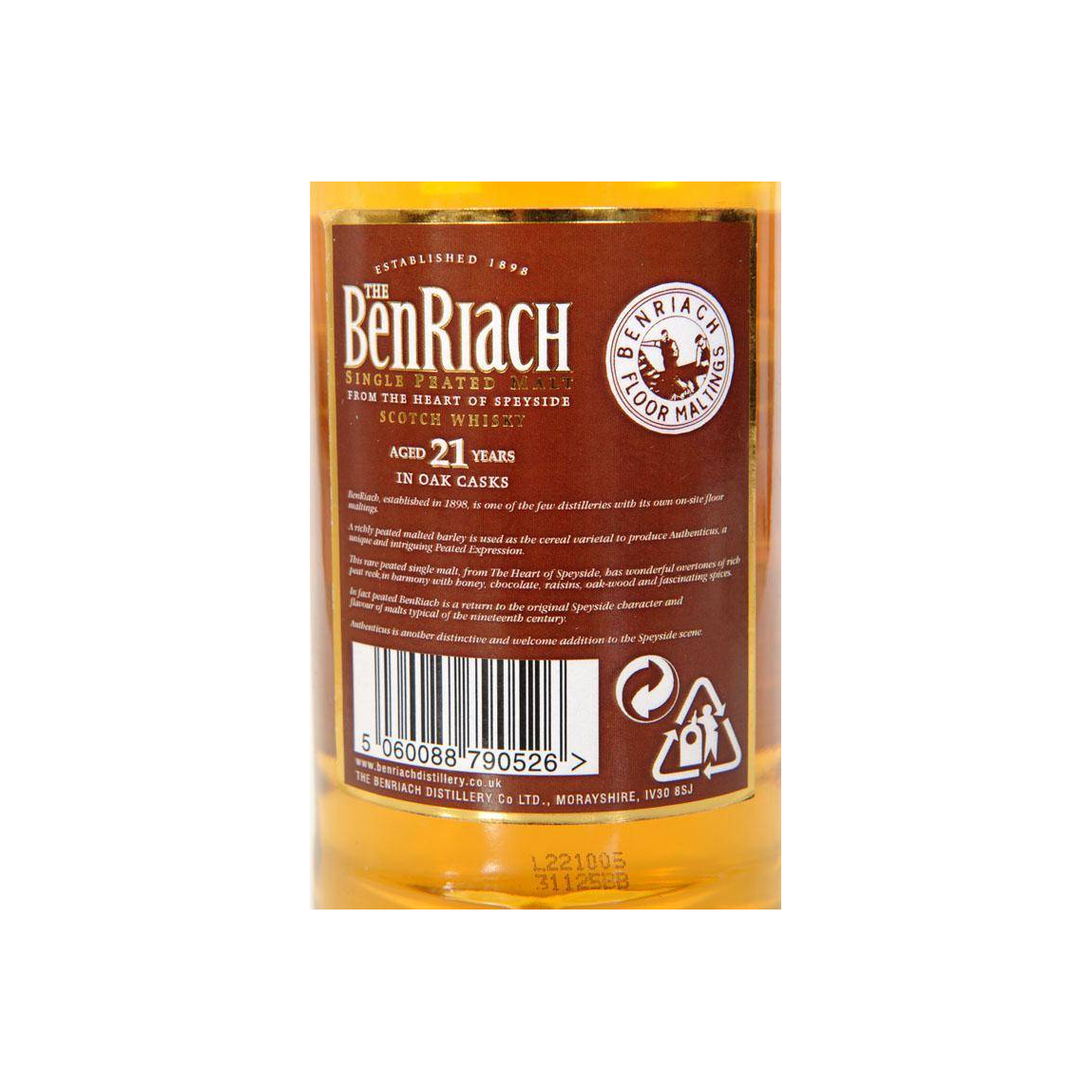 BenRiach 21 Years Single Malt Whisky 2