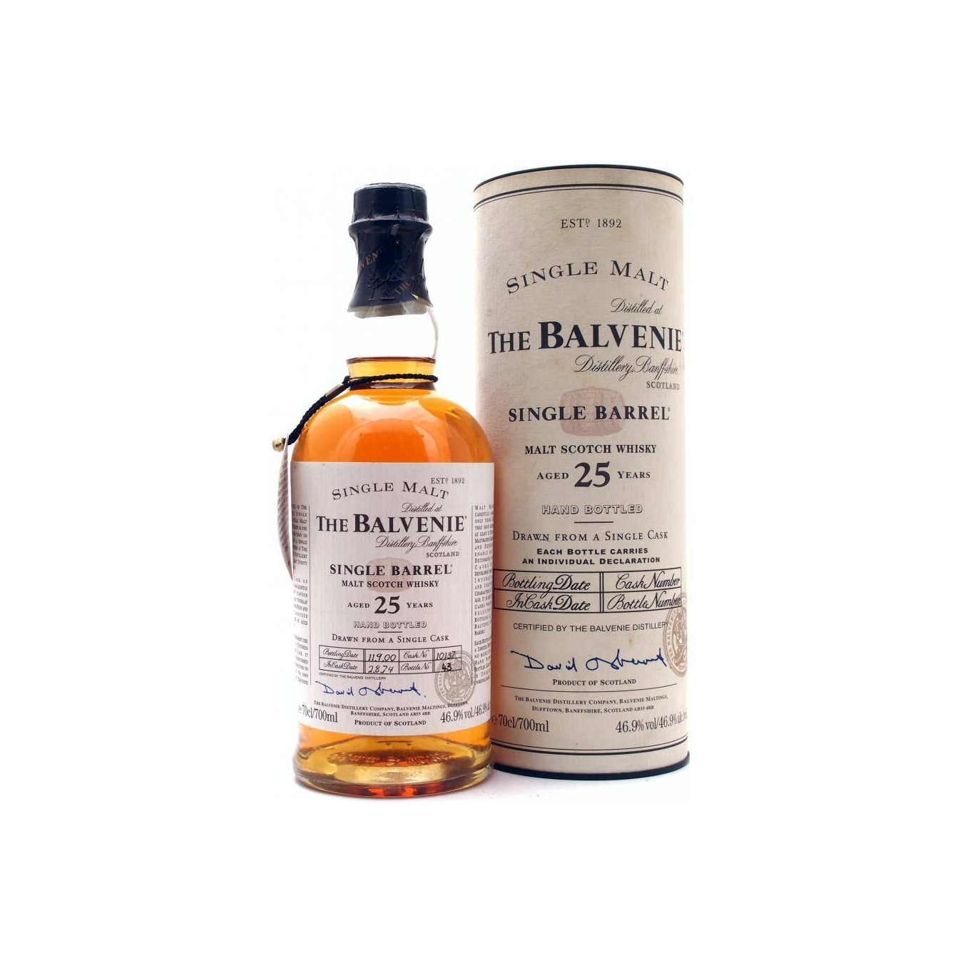 The Balvenie Single Cask 1974 25 Years Single Malt Whisky 2
