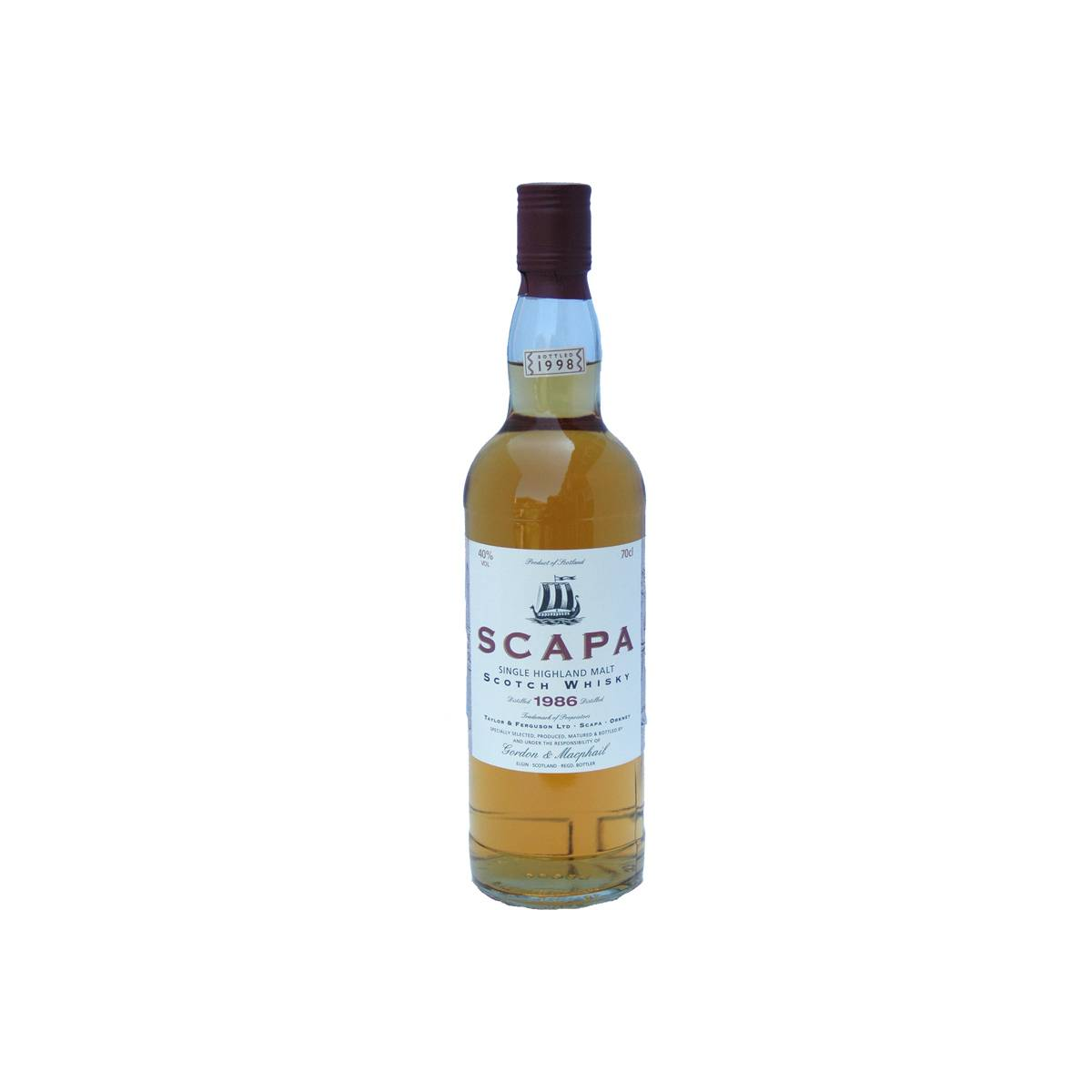 Scapa Licensed Bottling 1986 12 Years Single Malt Whisky