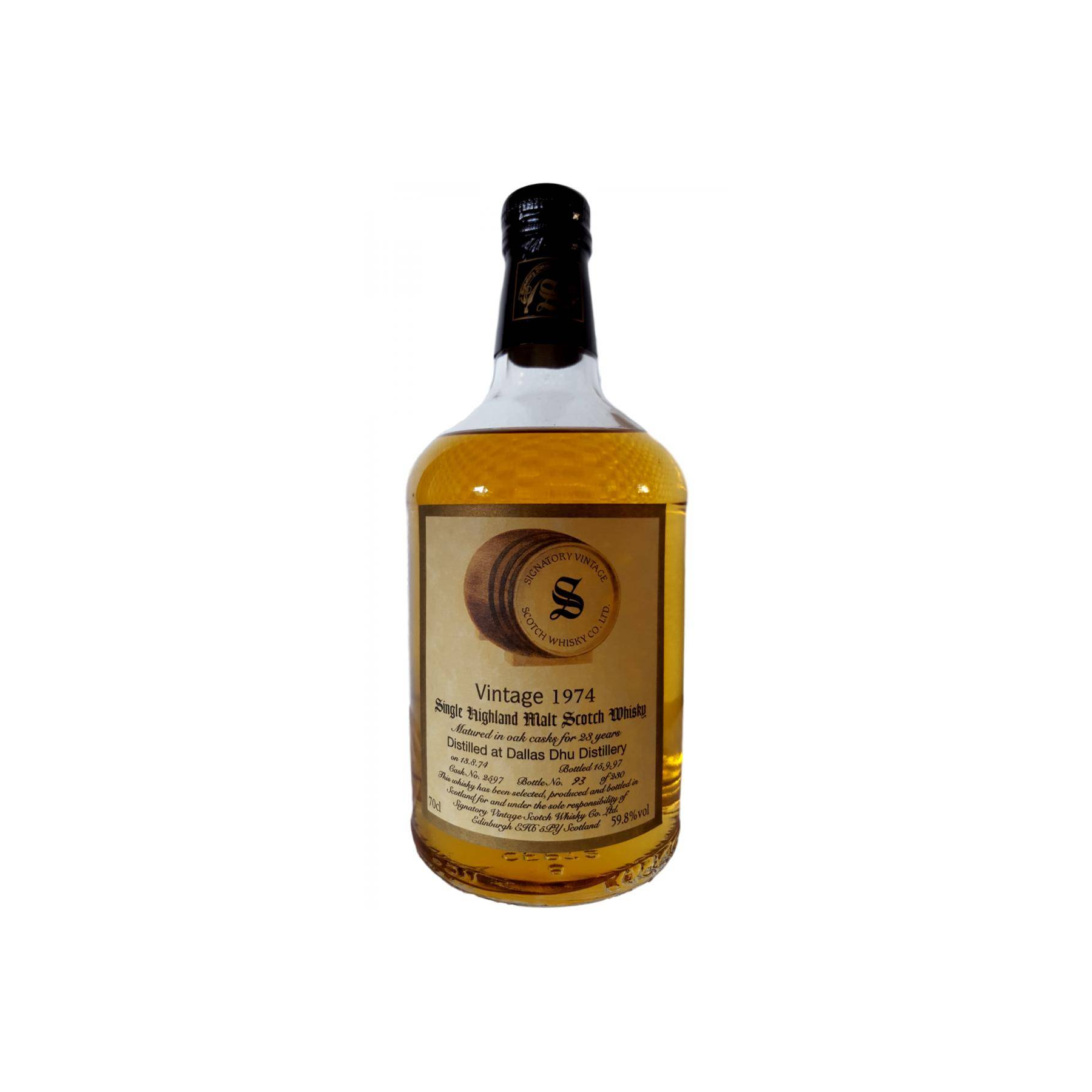 Dallas Dhu Vintage Collection - Dumpy 1974 23 Years Single Malt Whisky