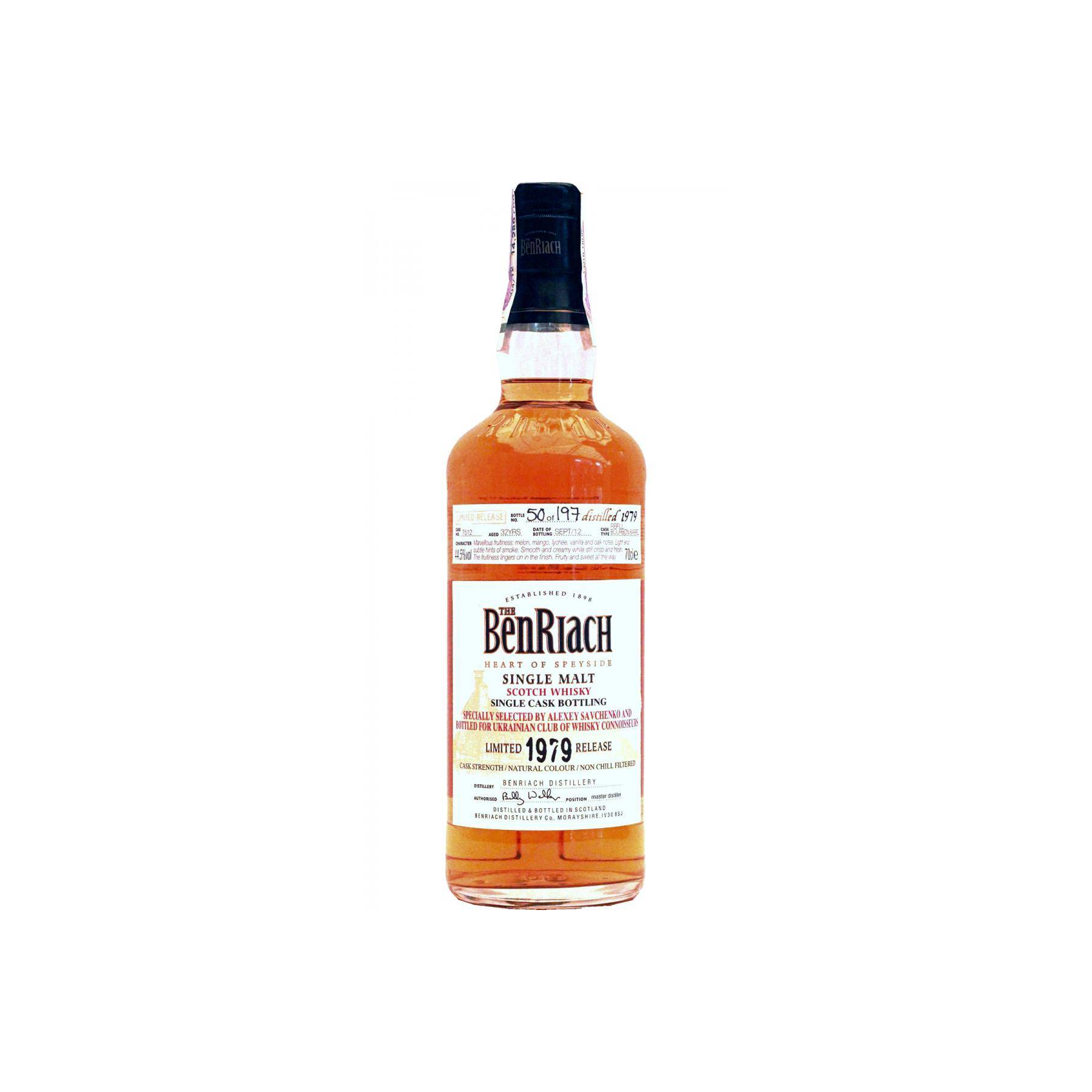 BenRiach Individual Cask Bottling 1979 32 Years Single Malt Whisky